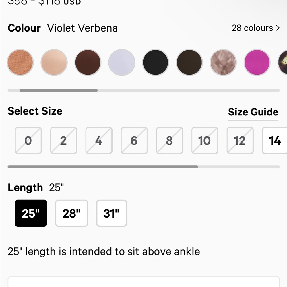 lululemon Align™ High-Rise Pant 25" size 10 ColourViolet Verbena